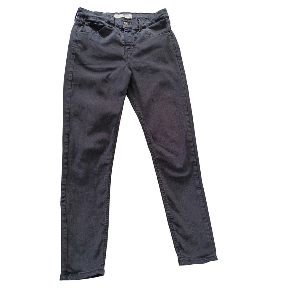 Topshop Moto Jamie High Rise Ankle Grazer Jeans 28x26 Charcoal Gray Skinny